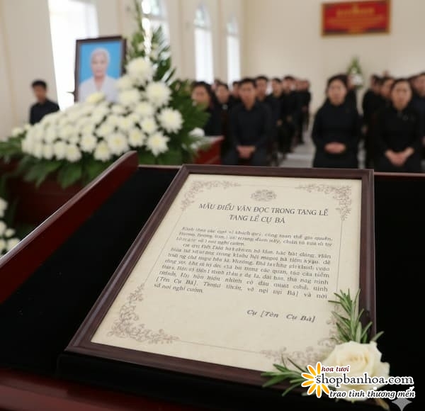 mau dieu van doc trong tang le cu ba